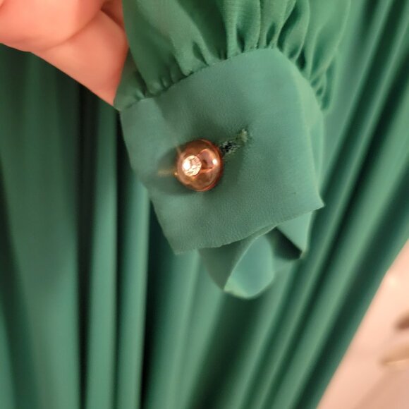 Vintage Wayne Clark Aline Marelle Dress Formal Evening Dress - Drapery - Picture 11 of 16